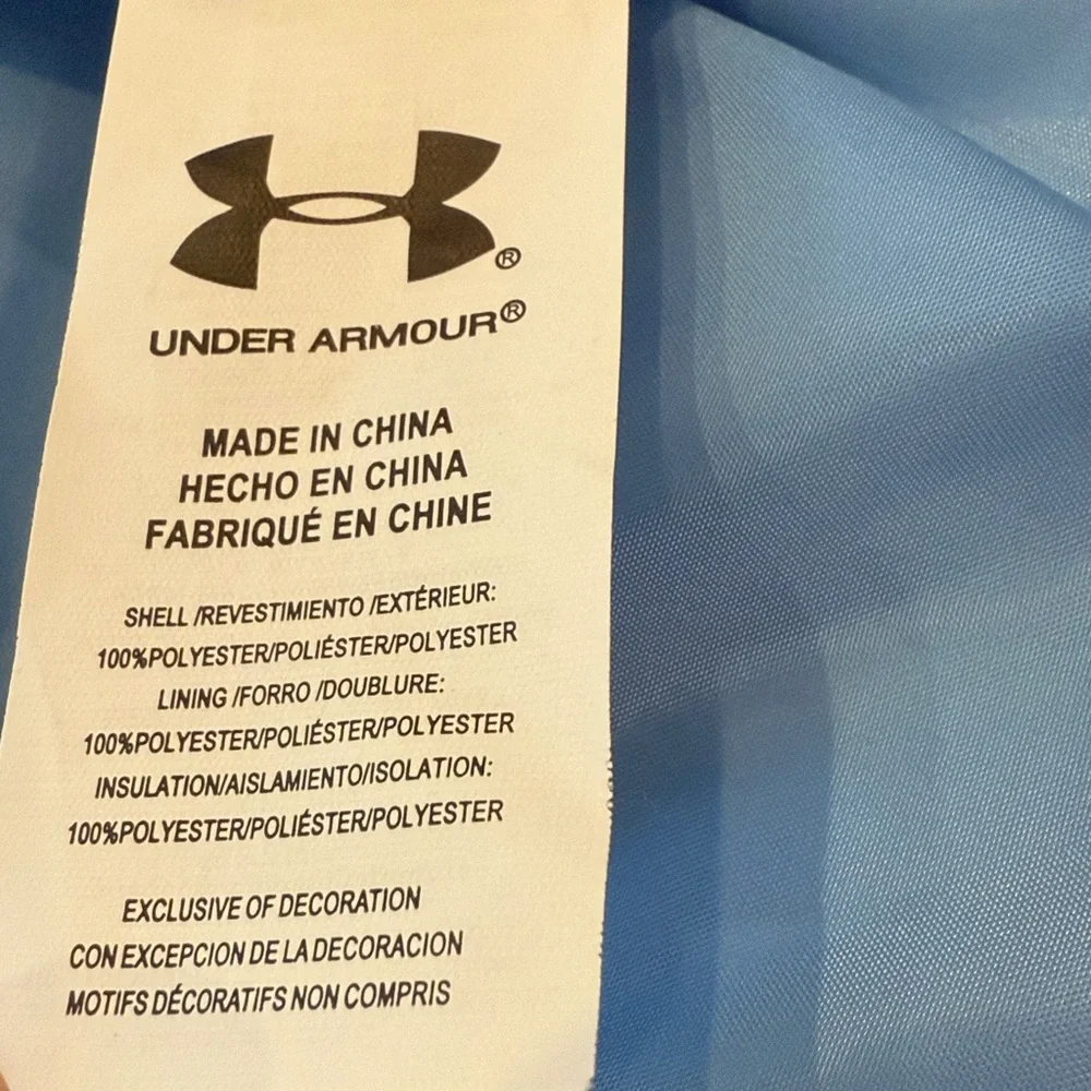 UA Under Armour Girls Prime Puffer Jacket - Size YL - Horizon Blue